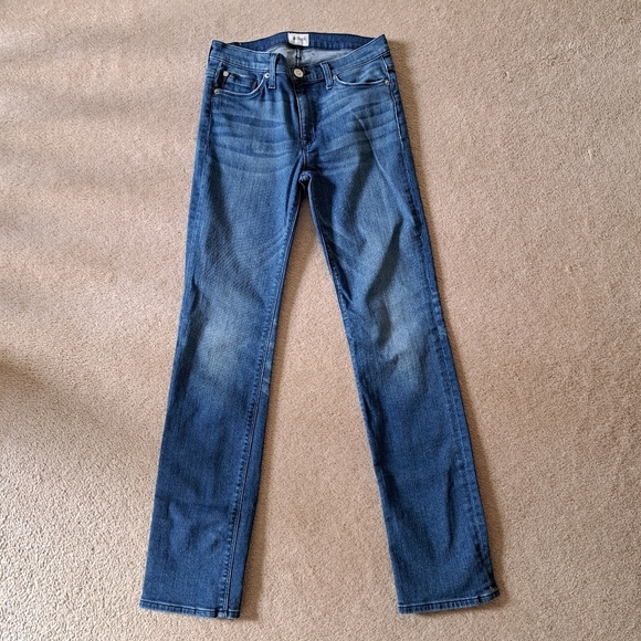 Hudson Jeans Tilda Mid Rise Womens 28 Blue Cigarette Denim - Picture 1 of 16